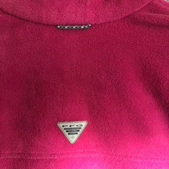 Womens Columbia pink/blue pullover with zipper, size small - Picture 5 of 6